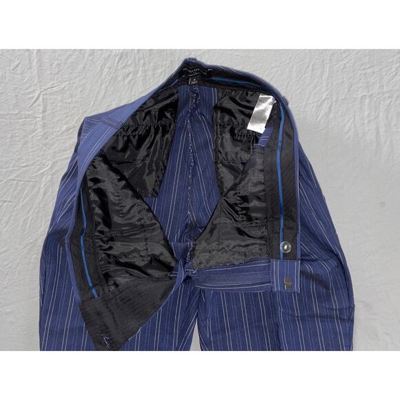 Banana Republic Sloan Curvy Fit Stretch Chino Pants. Blue Stripe, Women's 8 EUC - Picture 7 of 9